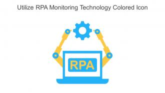 Utilize RPA Monitoring Technology Colored Icon In Powerpoint Pptx Png And Editable Eps Format