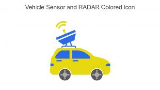 Vehicle Sensor And RADAR Colored Icon In Powerpoint Pptx Png And Editable Eps Format