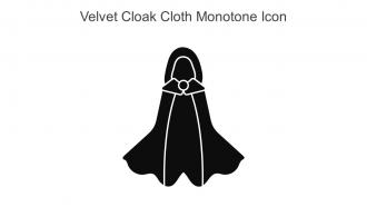 Velvet Cloak Cloth Monotone Icon In Powerpoint Pptx Png And Editable Eps Format