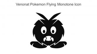 Venonat Pokemon Flying Monotone Icon In Powerpoint Pptx Png And Editable Eps Format