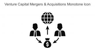 Venture Capital Mergers And Acquisitions Monotone Icon In Powerpoint Pptx Png And Editable Eps Format