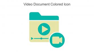 Video Document Colored Icon In Powerpoint Pptx Png And Editable Eps Format