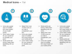 Volumetric flask pills heart germs and bacteria ppt icons graphics