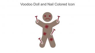 Voodoo Doll And Nail Colored Icon In Powerpoint Pptx Png And Editable Eps Format