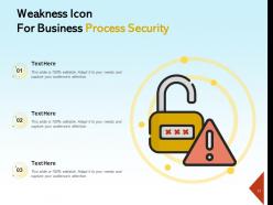 Weakness Icon Telecommunication Individual Representing Business Process