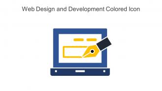 Web Design And Development Colored Icon In Powerpoint Pptx Png And Editable Eps Format