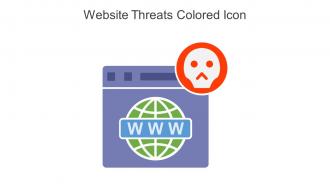 Website Threats Colored Icon In Powerpoint Pptx Png And Editable Eps Format