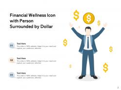 Wellness Icon Financial Surrounded Indicating Physical Relaxation Medication Individual