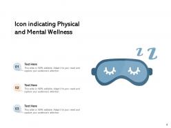 Wellness Icon Financial Surrounded Indicating Physical Relaxation Medication Individual