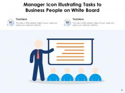 White people icon business schedules illustrating publicity workforce management