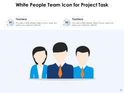 White people icon business schedules illustrating publicity workforce management