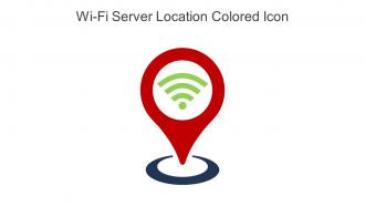 Wi Fi Server Location Colored Icon In Powerpoint Pptx Png And Editable Eps Format