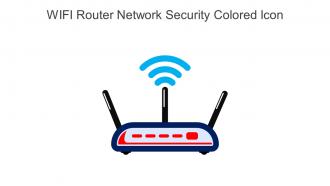 WIFI Router Network Security Colored Icon In Powerpoint Pptx Png And Editable Eps Format