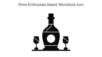 Wine Enthusiast Award Monotone Icon In Powerpoint Pptx Png And Editable Eps Format