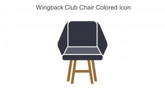 Wingback Club Chair Colored Icon In Powerpoint Pptx Png And Editable Eps Format