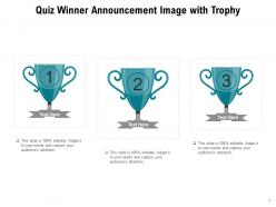 Winner Announcement Holding Megaphone Olympic Lifting Trophy Performing Team
