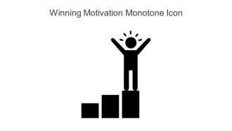 Winning Motivation Monotone Icon In Powerpoint Pptx Png And Editable Eps Format