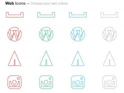 Wordpress instagram ppt icons graphics