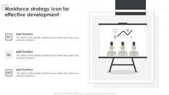 Workforce Strategy Icon For Effective Development