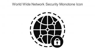 World Wide Network Security Monotone Icon In Powerpoint Pptx Png And Editable Eps Format